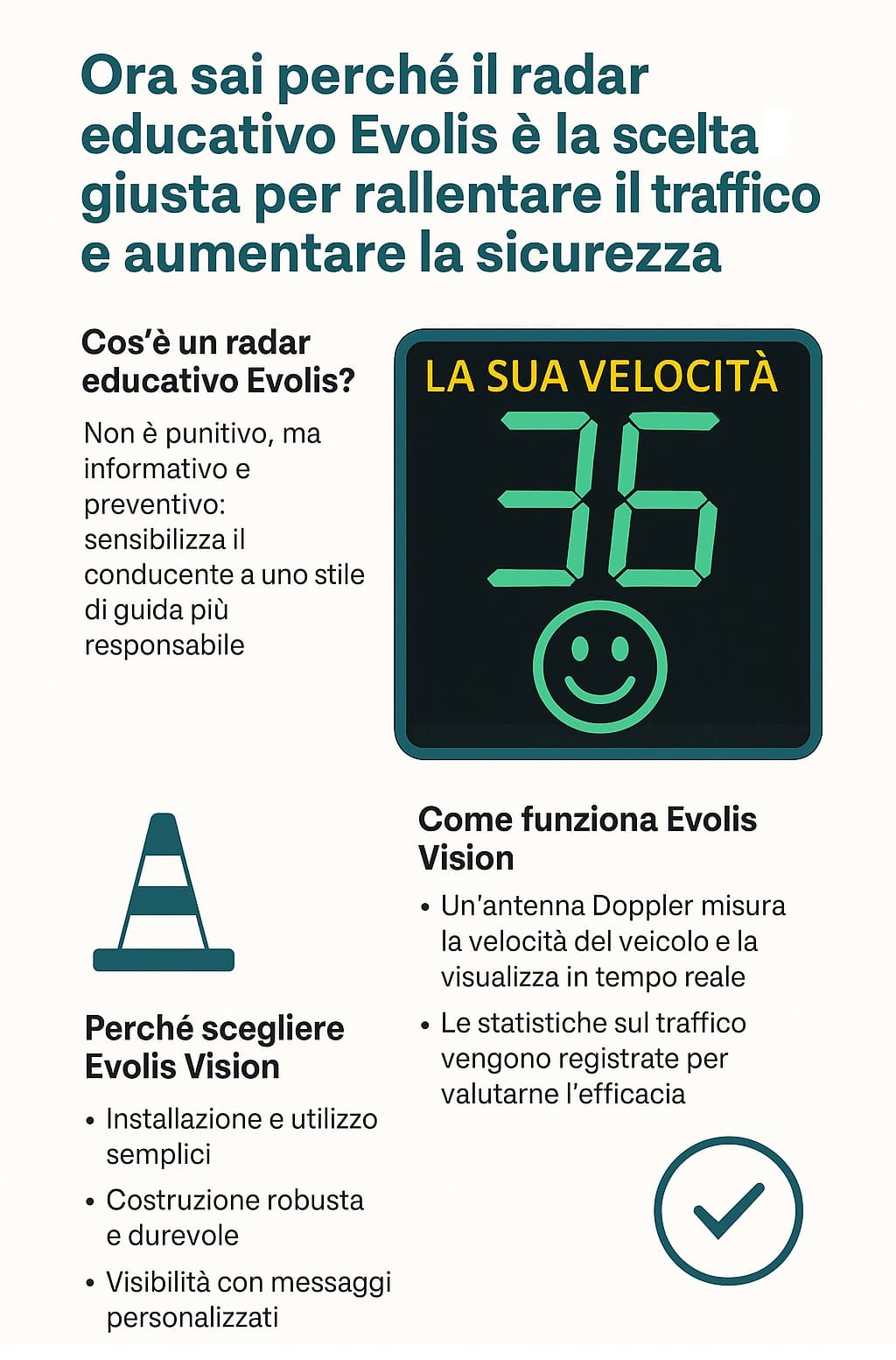 infografica: perché scegliere il radar educativo evolis vision